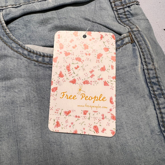 NWT Free People Drapey Flare Beryl Jeans SIZE 29 Flare Leg 35 x 33 RUNS LARGE - Picture 12 of 12